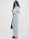 product Princess Polly High Waisted  Belgrove Cargo Jeans Snow Wash Denim