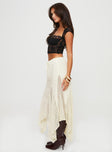 Madame Lace Maxi Skirt Cream Petite