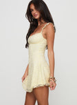 Beacall Mini Dress Lemon