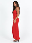 product Princess Polly Asymmetric Neckline  Emily Maxi Dress Red