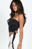 product Princess Polly Full Sleeves Asymmetric Neckline  Elixir Tube Top Black