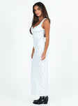 product Princess Polly Crew Neck  Lupton Maxi Dress White / Blue Floral