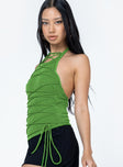 product Princess Polly Sleeveless Asymmetric Neckline  Terah Top Green