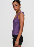 Clovah Halter Top Purple