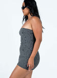 product Princess Polly Square Neck  Henty Strapless Mini Dress Grey