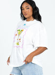 product Princess Polly Full Sleeves High Neck  Martini Oversized Tee White