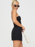 Langdon Strapless Mini Dress Black