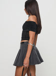 Gauthier Mini Skirt Charcoal