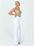 side view of model wearing Princess Polly Dayton Pants White 