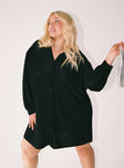 product Princess Polly Crew Neck  Evolving Shirt Dress Black Curve