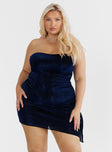 product Princess Polly Plunger  Donelli Mini Dress Navy Curve