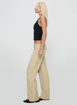 Graham Pleated Pants Beige