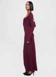 Dalzine Maxi Dress Burgundy