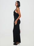 Beautie Halter Maxi Dress Black