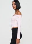 Kressida Off The Shoulder Top Pink