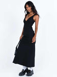 product Princess Polly V-Neck  Nellie Maxi Dress Black Linen