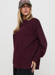 All Day Crewneck Sweatshirt Wine