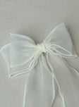 Emorie Hair Bow White