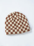 Play the Game Beanie Beige / Brown