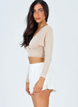 product Beach House Shorts Off White Princess Polly High Waisted Shorts 