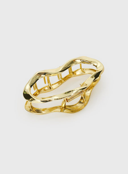 Take It Off Hair Clip Gold