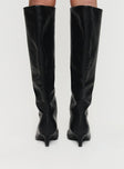 Flaura Knee High Boots Black