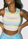 front view of model wearing Princess Polly High Frequency Top Multi 