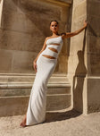 product Princess Polly Asymmetric Neckline  JGR & STN Claudia Maxi Dress White