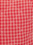 Wishes Granted Makeup Bag Red Gingham