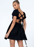 product Princess Polly Asymmetric Neckline  Let's Dance Mini Dress Black