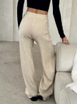 product Princess Polly High Waisted Pants  Montana Knit Pants Cream