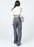 product Princess Polly High Waisted Pants  Archer Pants Pinstripe Grey