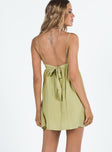 product Princess Polly Asymmetric Neckline  Koko Mini Dress Matcha Green