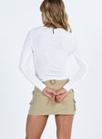 product Destiny Mini Skirt Taupe Princess Polly  Mini Skirts 