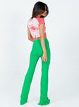 back view of model wearing Princess Polly Anderson Pants Green 