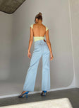 product Princess Polly High Waisted  Sevina Wide Leg Denim Jeans Light Wash