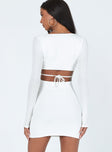 product Princess Polly Asymmetric Neckline  Nolan Mini Dress White