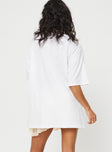 product Princess Polly Half Sleeves Crew Neck  Chambre Oversized Graphic Tee White