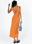 product Princess Polly Asymmetric Neckline  Eberose Reversible Maxi Dress Orange