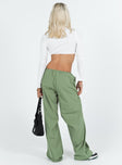 product Princess Polly  Snow Parachute Pants Green