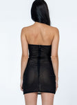 product Princess Polly Asymmetric Neckline  Azriel Strapless Mini Dress Black