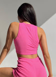 product Princess Polly Sleeveless Asymmetric Neckline  Classic Tank Top Pink