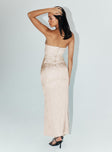 product Princess Polly Sweetheart Neckline  Salvin Strapless Maxi Dress Champagne