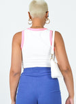 back view of model wearing Princess Polly Bless This Mess Top White 