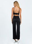 product Princess Polly High Waisted Pants High Waisted Pants  Croft Pants Black Glitter