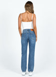 product Princess Polly High Waisted  Marsher Slouch Jeans Mid Wash Denim