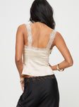 product Princess Polly Sleeveless High Neck  Stilling Lace Top Cream