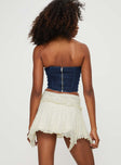 Ayra Lace Mini Skirt Cream Petite