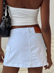 product Grishea Low Rise Denim Skirt White Princess Polly  Mini Skirts 