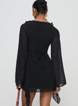 Revival Long Sleeve Mini Dress Black